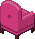 Pink Chair Back Left