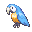 Blue Parrot Decoration