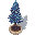 Dark Blue Snow Tree