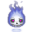 Flaming Skull Blue