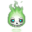 Flaming Skull Green