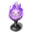 Flaming Skull Sconce
