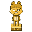 FoxFam Golden statue