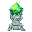 Froga Pixels Statue