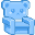 Gummy Chair Blue