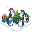 LemonFire Festive Penguin Display