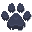 Paw Prints Black