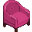 Pink Chair Front Left