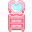Pink Heart Dresser
