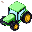 Pixel Green Farm Tractor