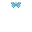 Pixelated Blue Butterfly
