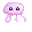 tiny cute pink jellyfish